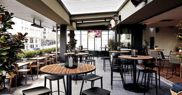Sophisticated Rooftop Bar with Melbourne City Views