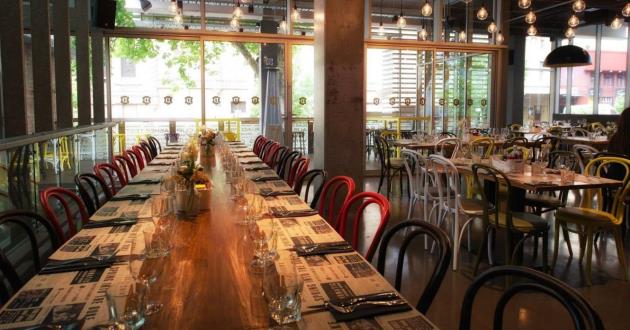 Stylish Light-Filled Dining Hall