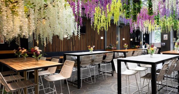 Beautiful and Light Filled Atrium Bar