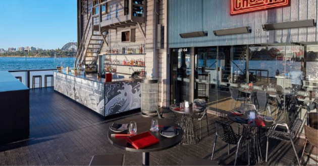 Outdoor Bar Area Overlooking Sydney Harbour