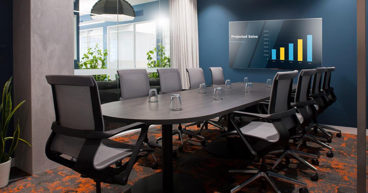 Modern 9 Person Meeting Room