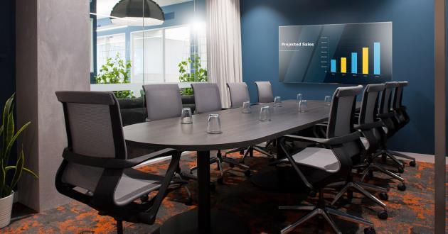 Modern 9 Person Meeting Room