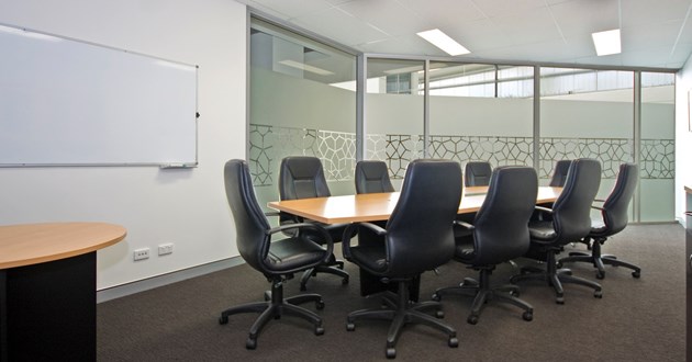 10 Person Boardroom with natural light in Ashgrove