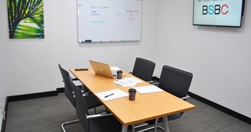 Meeting Room for 4 Guests at Bay St.