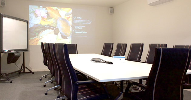 Formal Boardroom for 12 People in Cremorne/Richmond (Dame Edna Room)