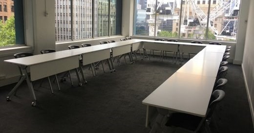 Natural light-filled Training Room for 30