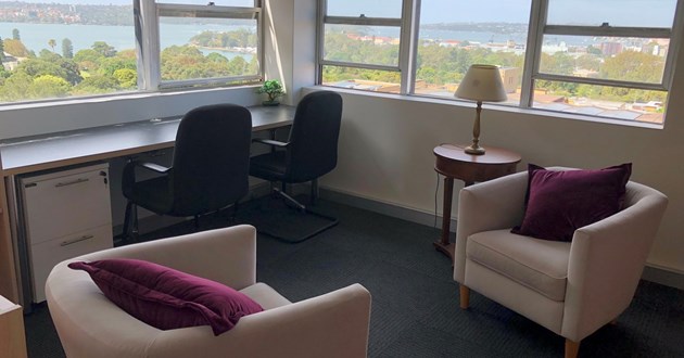 Casual 4 Person Meeting Space w Harbour View
