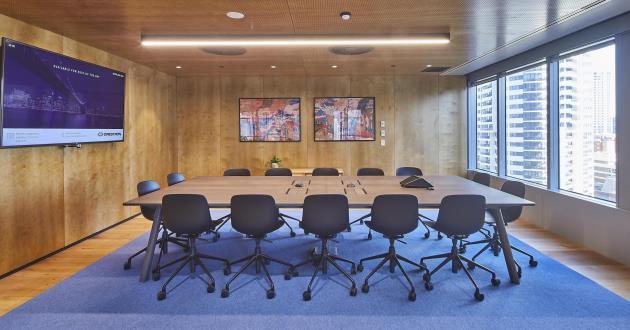 14 Person Boardroom | 10.01 with Natural Light