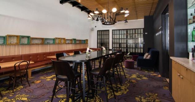 The Atrium Bar + Sophisticated Restaurant Space